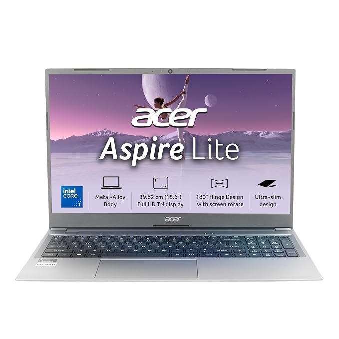 Aspire Lite	Core 3-100U	8GB	512GB	Intel® UHD Graphics	W11  15.6" FHD