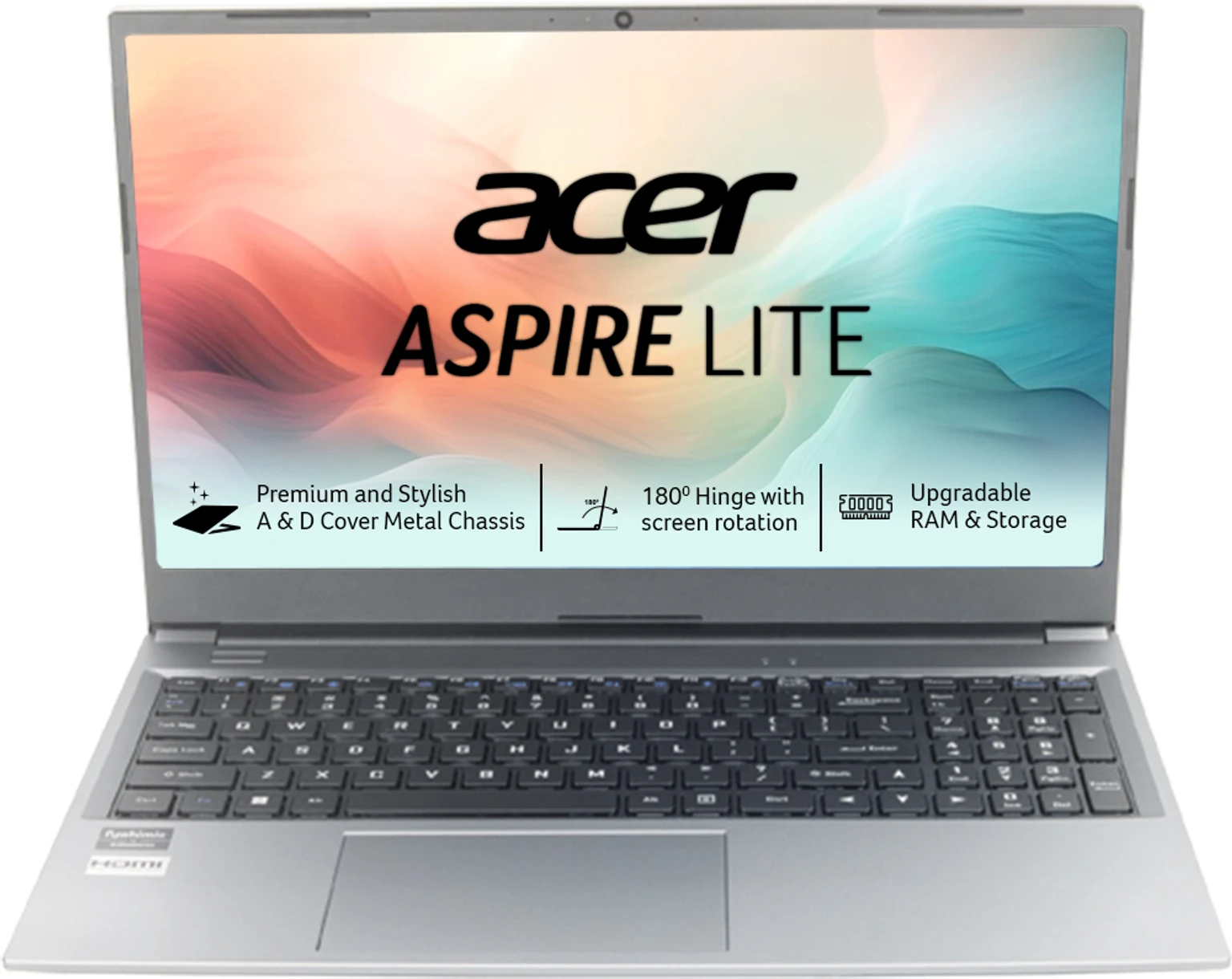 Aspire Lite	R7-7730U	16GB	512GB	AMD Radeon Graphics	W11	MSO	15.6" FHD