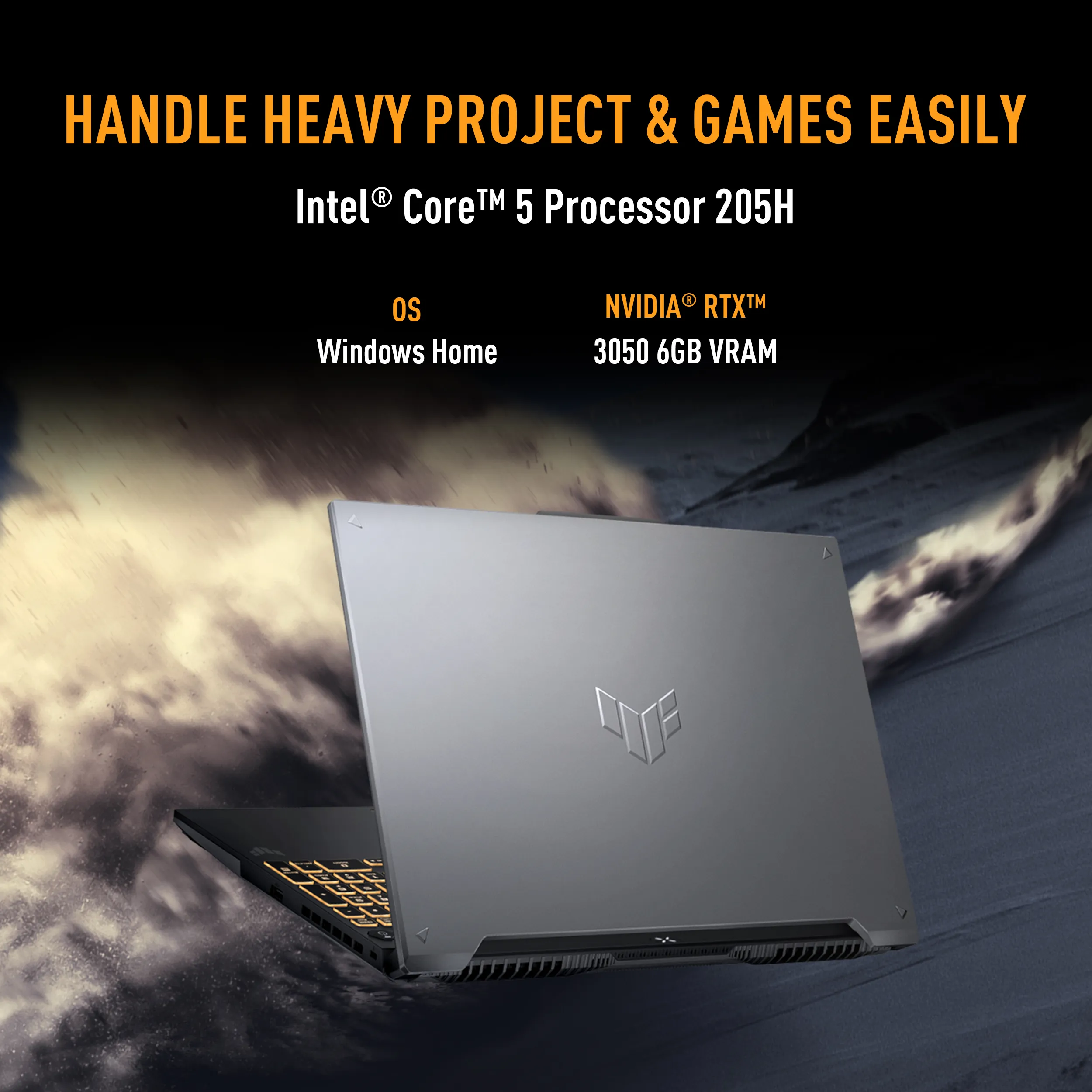 ASUS  Core 5-205H (FX607VJR-TU325WS) 16GB 512GB 3050 6GB WIN11 MSO 2024 16"FHD