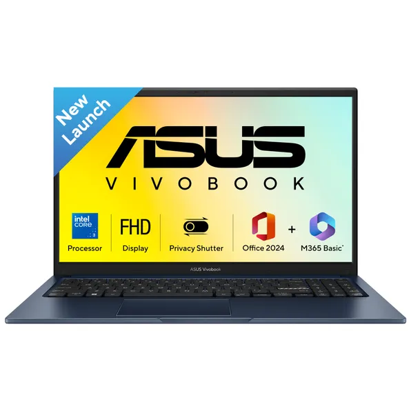 ASUS Vivobook 15 Core 3-100U (X1504VAP-IN006WS) 8GB 512GB INTEGRATED WIN11 MSO 2024 15.6"FHD