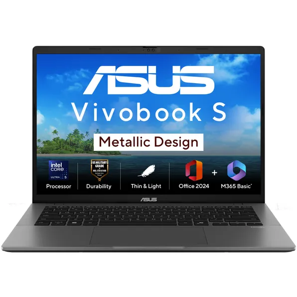 ASUS Vivobook S14 Ultra 5-255H (S3407CA-LY057WS) 16GB 512GB INTEGRATED WIN11 MSO 2024 14" WUXGA