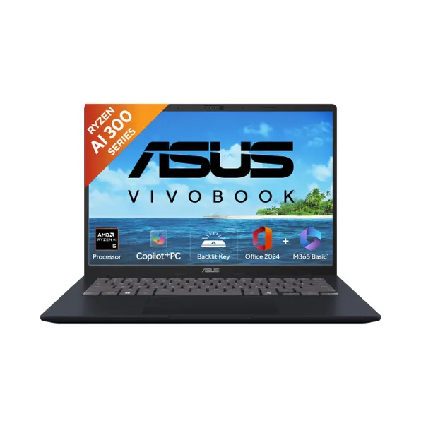 ASUS Vivobook 14 (M1407KA-LY132WS) AMD RYZ AI 5 330  16GB 512GB AMD RADEON WIN 11 MSO 2024 14 INCH