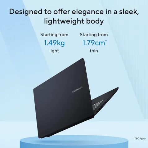 ASUS Vivobook 14 (M1407KA-LY132WS) AMD RYZ AI 5 330  16GB 512GB AMD RADEON WIN 11 MSO 2024 14 INCH