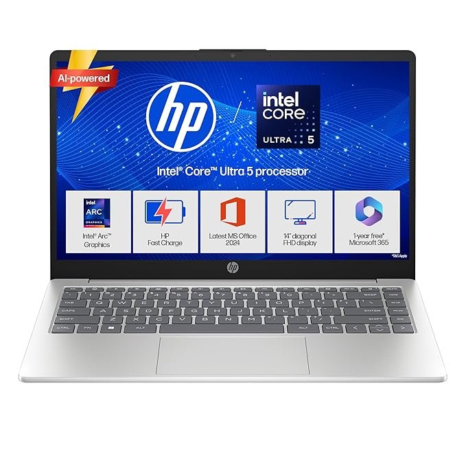 HP 15-FD0262TU	Core 5-120U	24GB	512 GB	INTEL-HD	WIN 11	MSO 2024	15.6 FHD