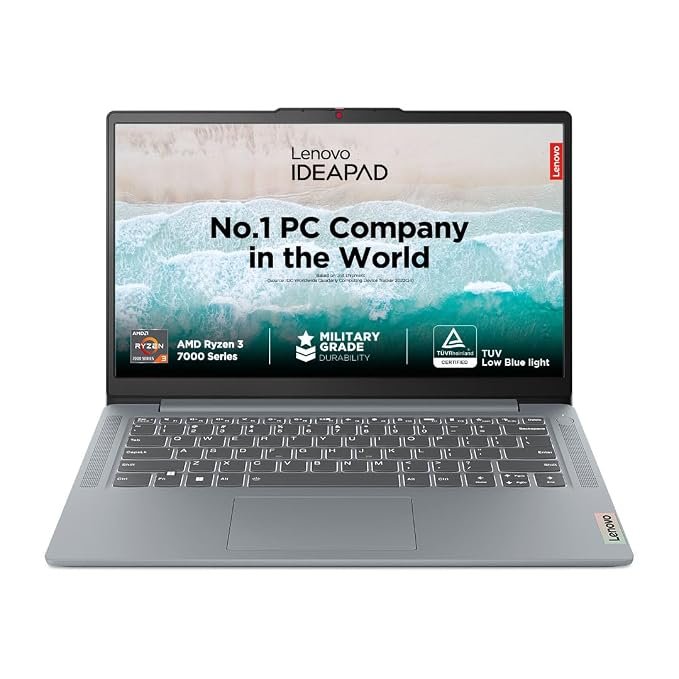 Lenovo IdeaPad Slim (82XQ01S3IN) Ryzen 3-7320U	8GB	512GB	INTEGRATED	WIN 11	MSO 2024	15.6" FHD