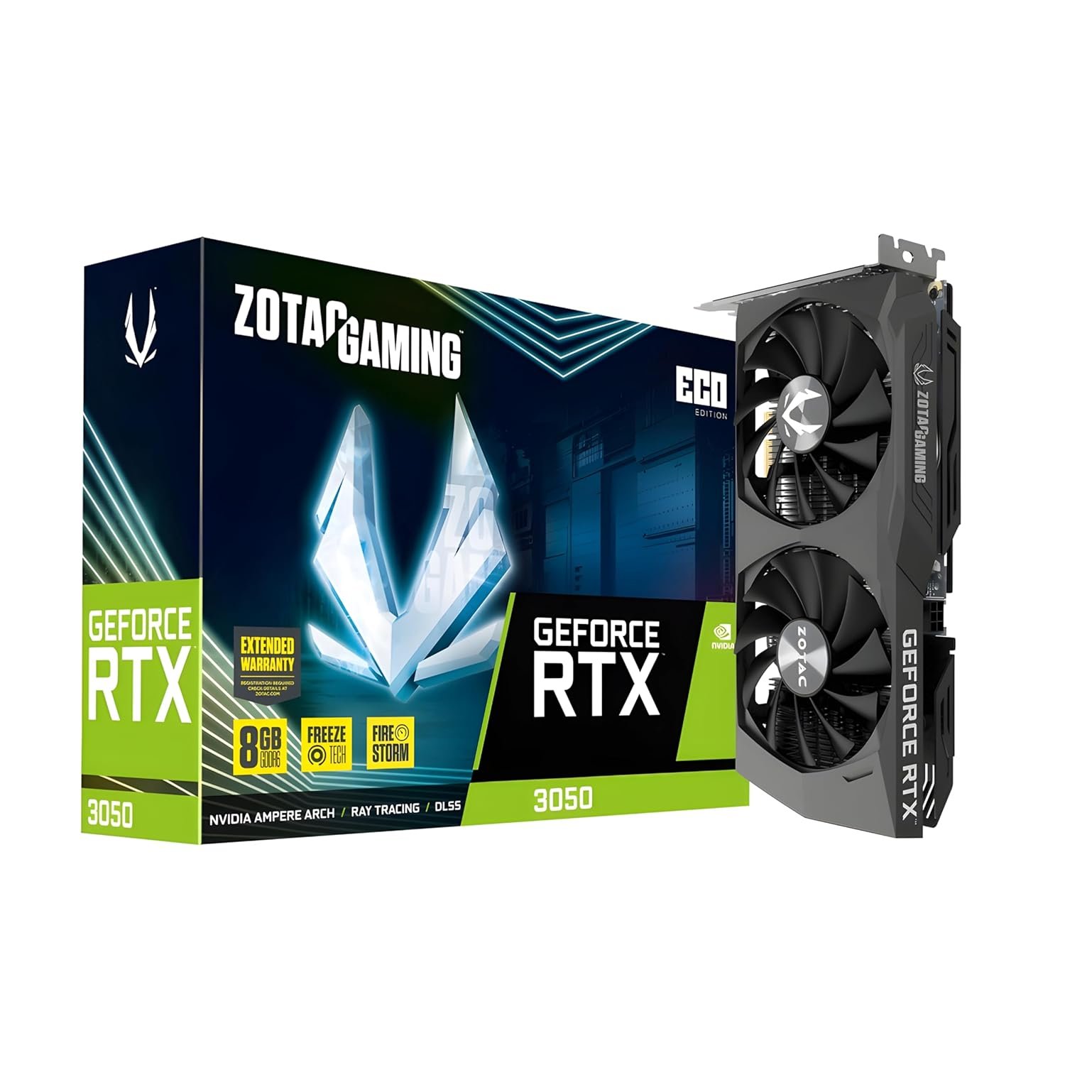 Graphics Card Zotac RTX3050 8GB DDR6 ECO