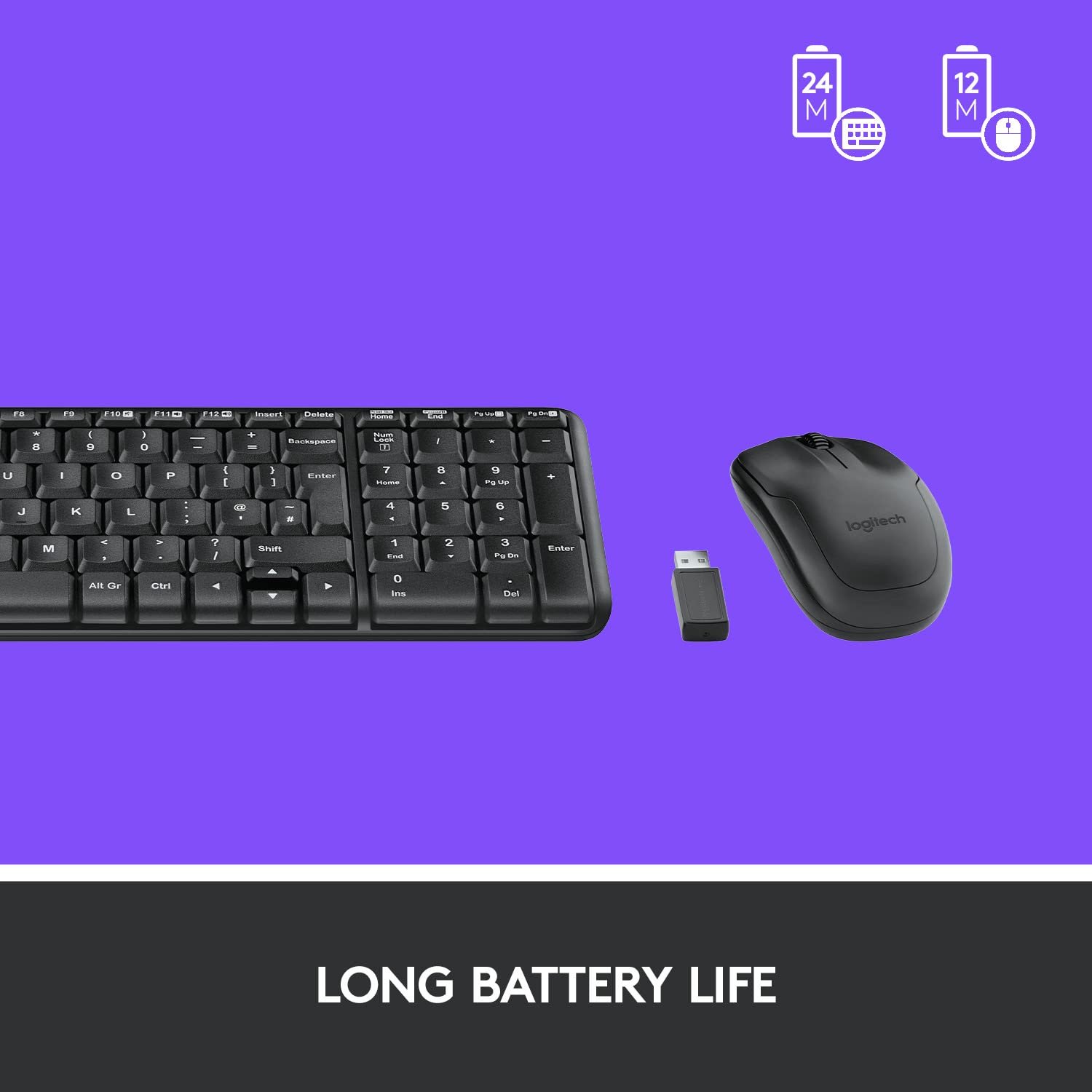 Keyboard Mouse Logitech MK220 Wireless