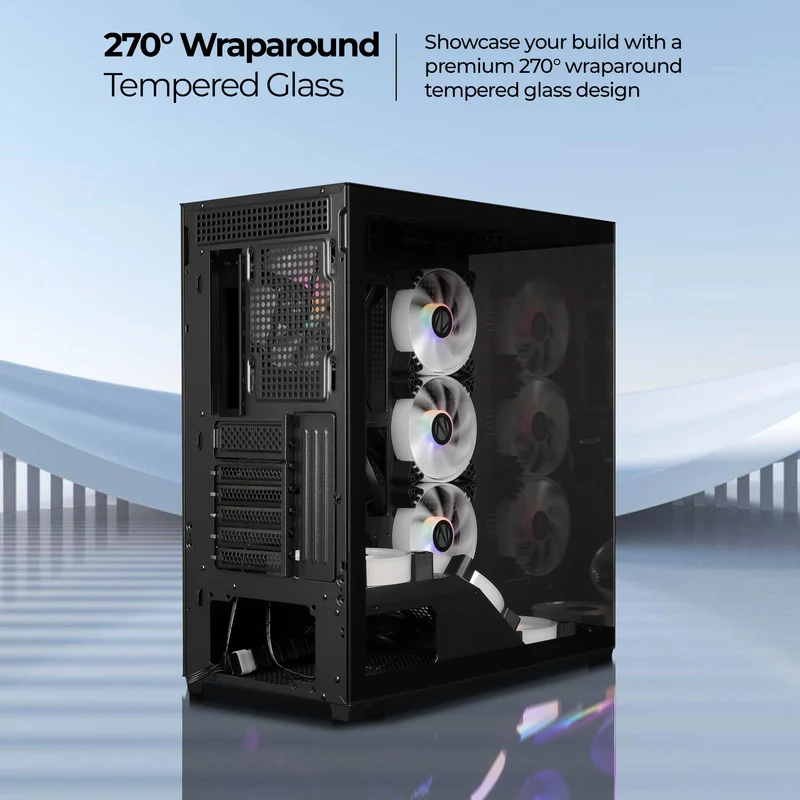 Gaming Cabinet Zebronics Apex 10 White