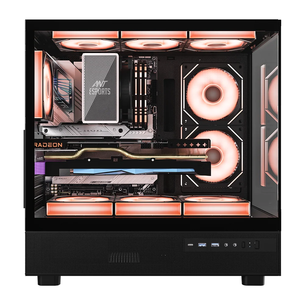 Cabinet ANT ESPORTS CRYSTAL X6 BK
