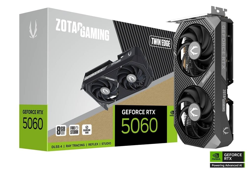 Graphics Card Zotac RTX5060 8GB Gaming Twin Edge