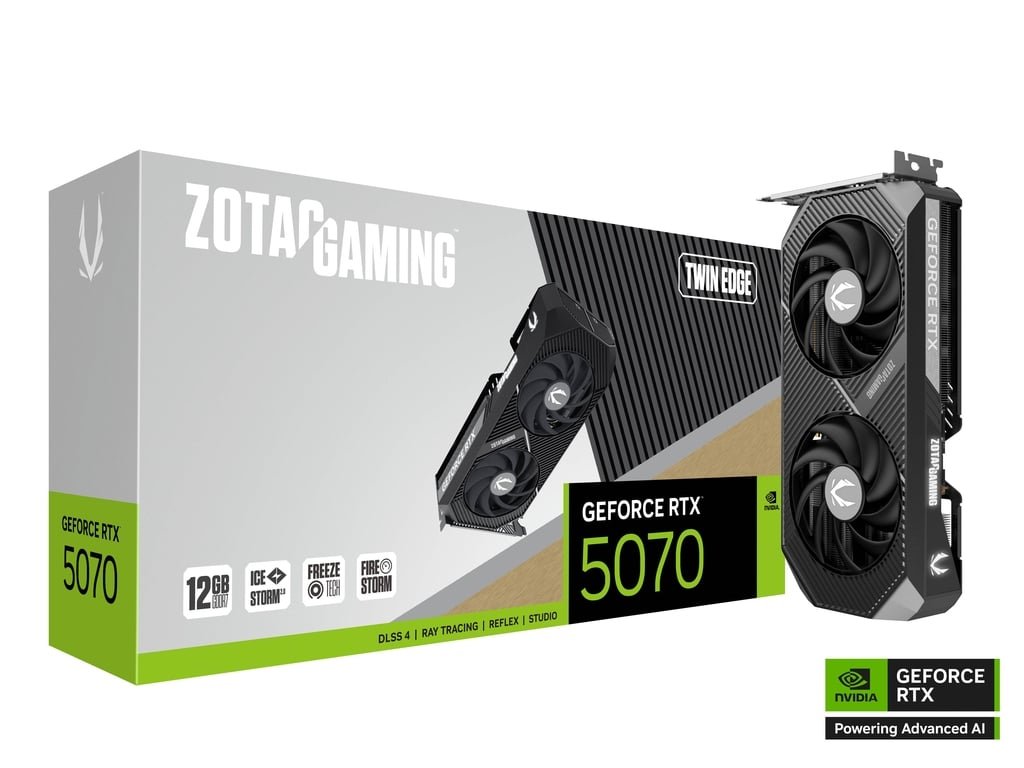 Graphics Card Zotac RTX 5070 12 GB Twin Edge