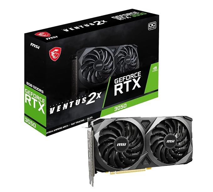 Graphics Card Msi RTX 3050 8GB Ddr6 Ventus 2X