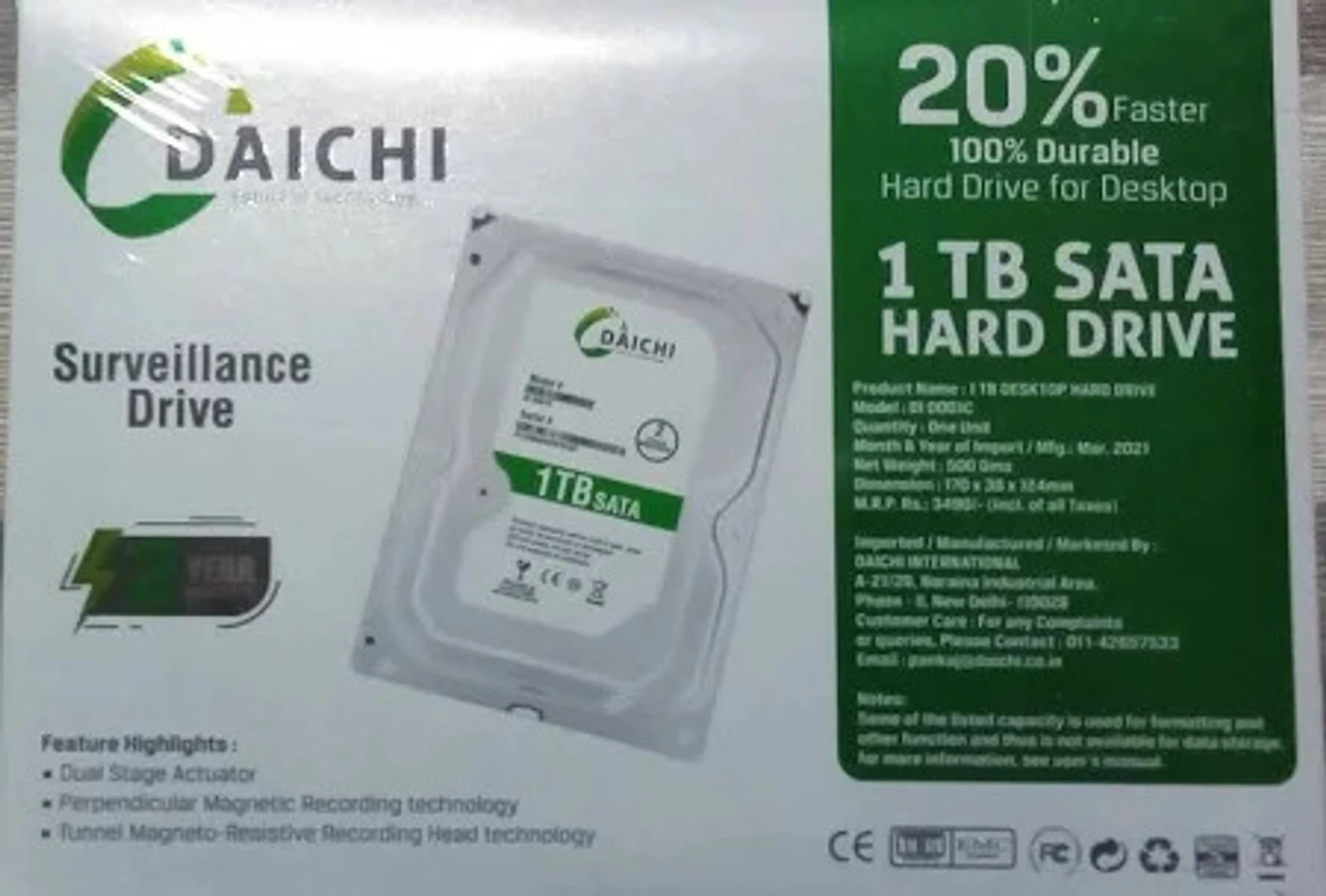 HDD Daichi 1 TB Sata